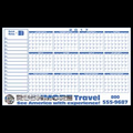 FULL Color Premium Plastic Write-on/ Wipe-off Year-at-a-Glance Calendar (Horizontal)